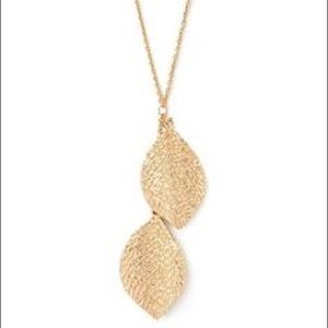 gold leaf necklace